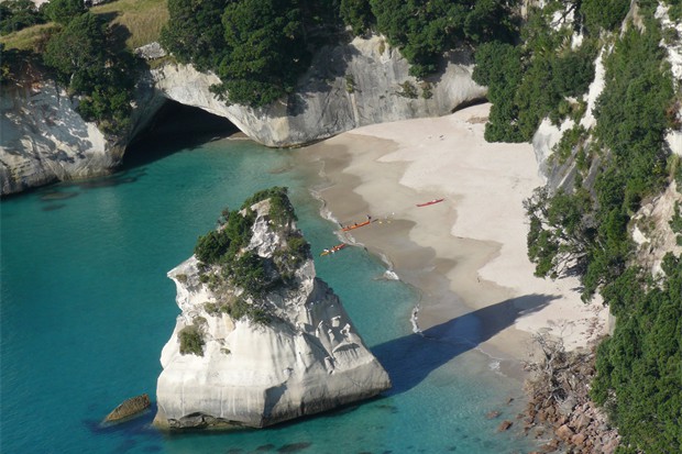 Cathedral Cove - just a short drive away